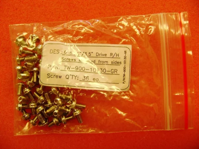 Lot of 36, M3 Screw Round Head Desktop PC 5.25"/3.5" For Optical & Floppy Drives