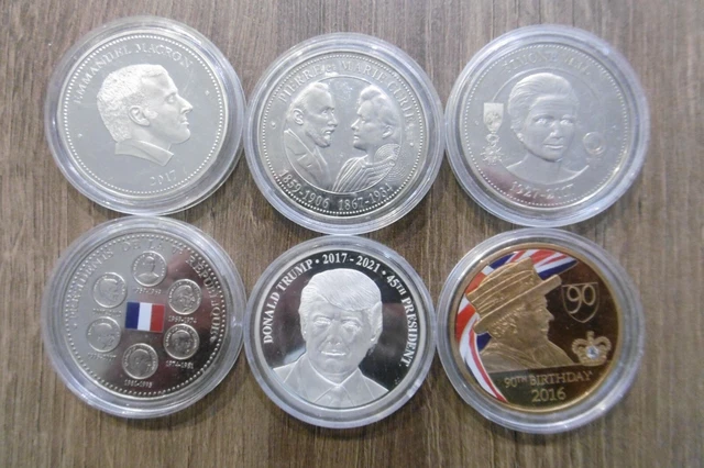 Lot De 6 Médailles Métal Doré Gravables Avec Rubans - Idéal Anniversaire Enfants Et Sports