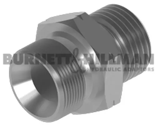 Burnett & Hillman METRIC M12 Male 1.0mm Pitch x BSP 1/8" Male Adaptor | 10543