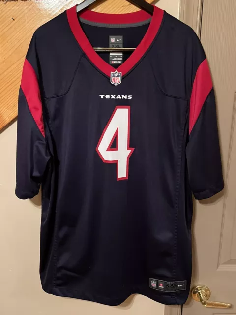 Nike Houston Texans Deshaun Watson #4 Navy Player Game Jersey Size XL New Mens