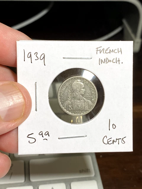 1939 French Indochina 10 Centimes