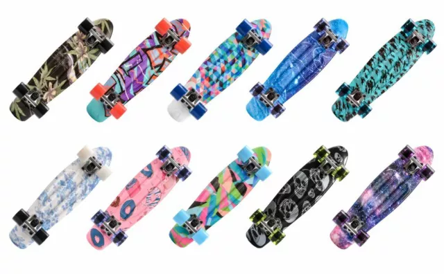 Skateboard Kinder Board Mini Cruiser Kickboard Rollen Retro Kinder Skate Junge 2