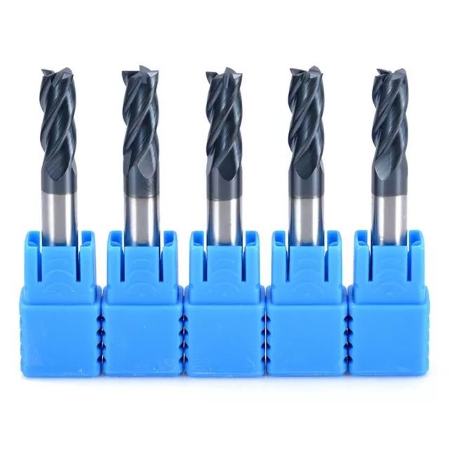 End Mill 4 Flute Milling Cutter Replacement TIALN Tools Tungsten Carbide