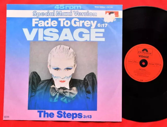 Visage – Fade To Grey -  12" Maxi-Single - DE 1st. 1980 Synth-pop / New Wave