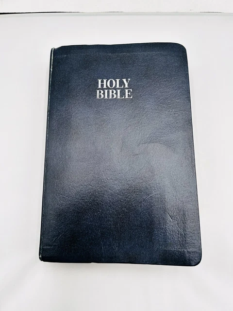 HOLY BIBLE GIANT Print KJV Reference Edition Thomas Nelson 1976 Red ...