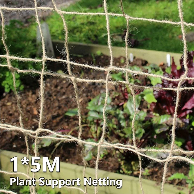 Lightweight Garden Jute Netting Vine Plant Support Trellis Growing LoSWw