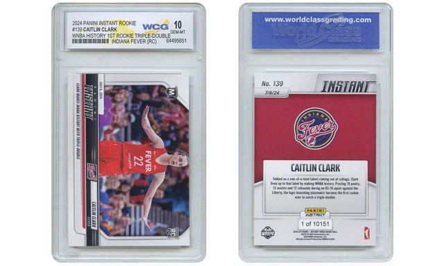 2024 PANINI INSTANT WNBA Caitlin Clark Draft Night Rookie Rc Dn-1 $29
