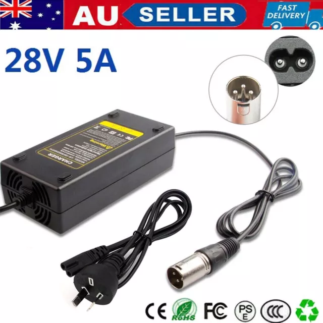 24V BATTERY CHARGER 5A AMP 3 PIN XLR For Pride MOBILITY Jazzy SCOOTER WHEELCHAIR
