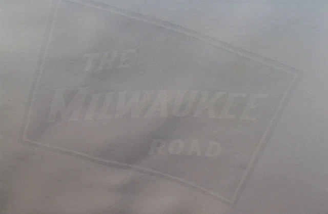Vintage Milwaukee Road Railroad Linen Dining Car Table Cloth 36" by 50"