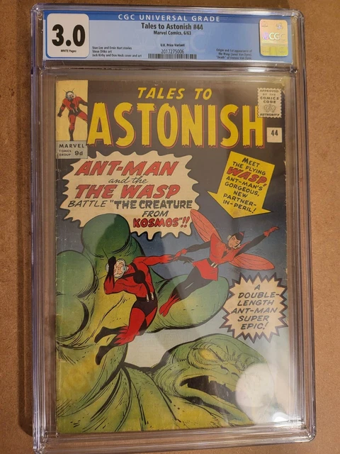 Tales to Astonish #44 | 3.0 CGC | Rare Pence Edition (20 on Census) | 1st Wasp Tales to Astonish #44 | 3.0 CGC | Rare Pence Edition (20 on Census) | 1st Wasp