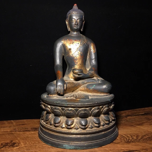 Chinese Exquisite Handmade Buddha Bronze Statue