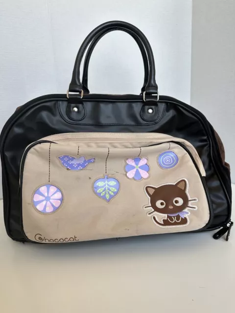 Sanrio Hello Kitty 2009 CHOCOCAT Rolling Travel Bag Suitcase Luggage w/ Handle