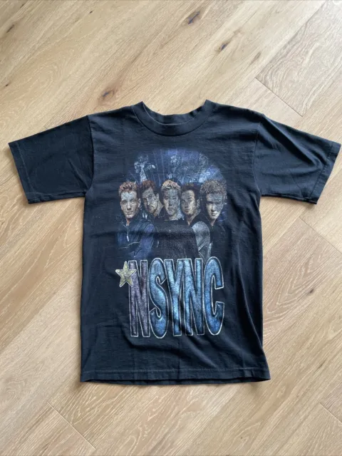 Vintage *NSYNC Double Sided AOP Rap Tee Rare 90s Justin Timberlake Size S