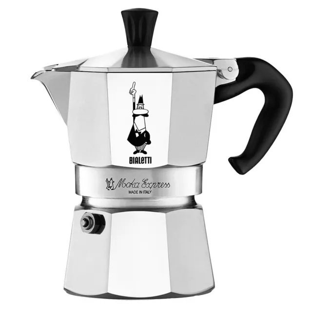 GENUINE BIALETTI MOKA EXPRESS  2 CUP  (90 ml coffee) Stovetop Espresso Coffee