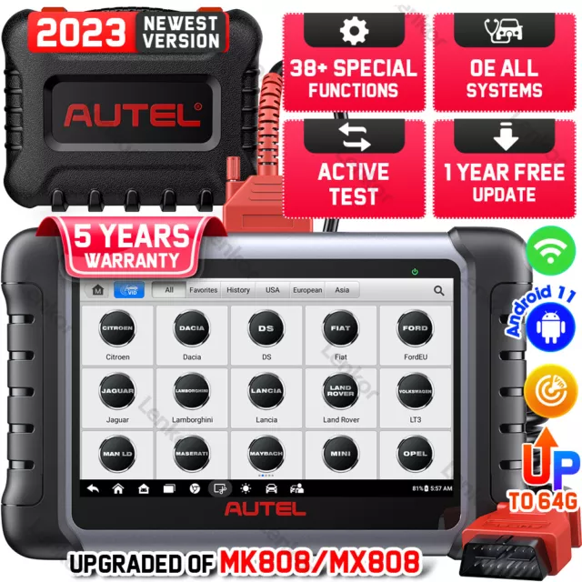 Autel MK808S MX808S Outil Diagnostic Auto OBD2 Scanner Tous Systèmes Key Codage