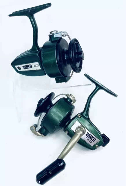 PAIR VTG '70S Zebco Spinning Reels XRL35 XR20 Green Metal Body Nice Working  Cond $27.99 - PicClick