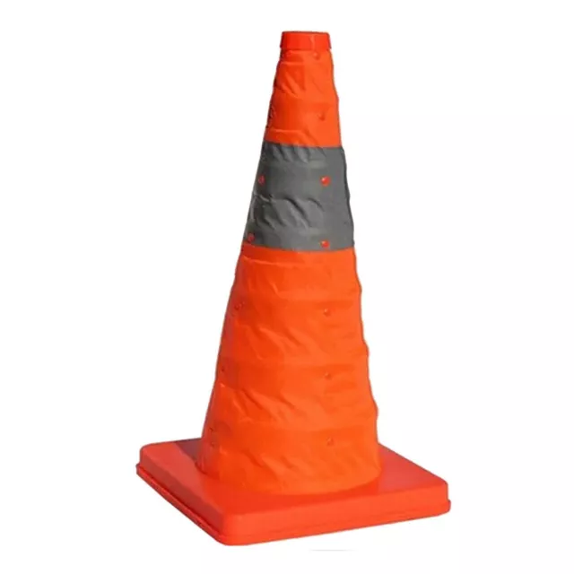 65 CM 25.5"Folding Collapsible Traffic Multi Purpose Pop Reflective Safety Cone