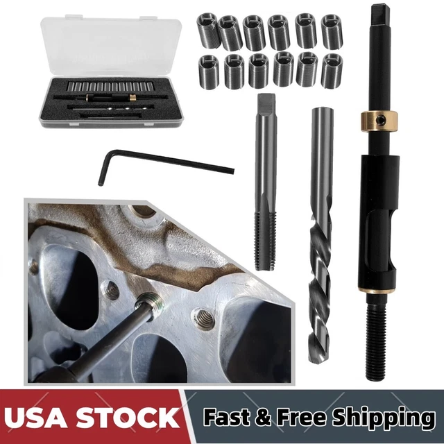 M11 x 1.5 Head Bolt Thread Repair Kit for Toyota Honda Ford GM KIA Nissan