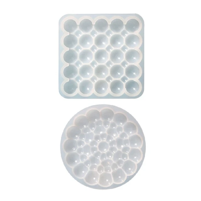 Resin Coaster Molds Heat-insulating Coaster Silicone Mold Bubble Bottom Cup Mat
