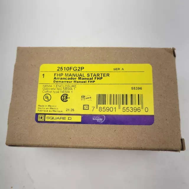 Square D 2510FG2P FHP Manual Starter
