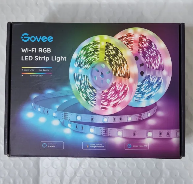 Govee Smart LED Strip Lights 32.8ft WiFi LED Light Strip with App and Remote ...