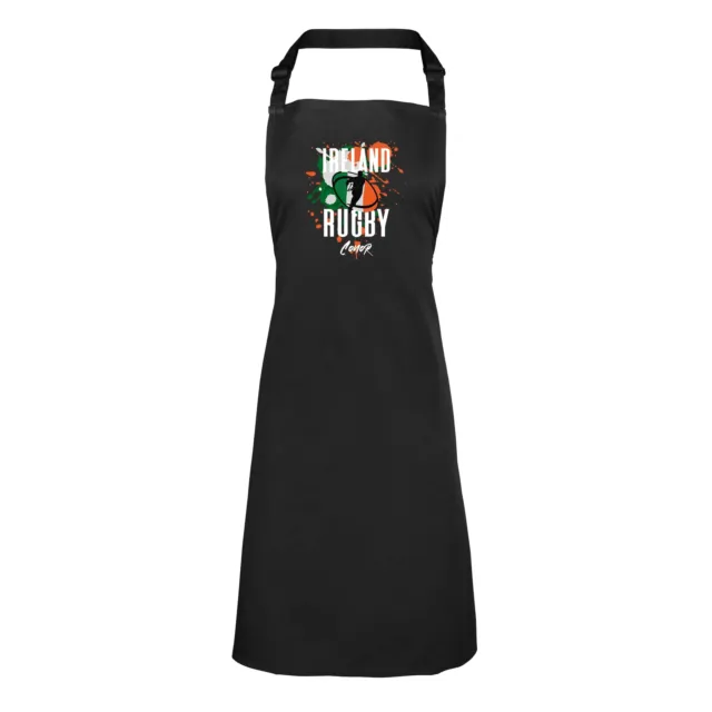 Personalised Ireland Rugby Apron Mens Womens Supporters 6 Nations Union Gift