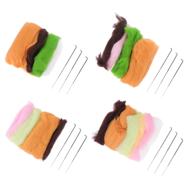 4 Sets Felt Making Kit Poking Fun Craft Sets Kids Accessories