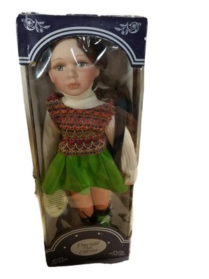 Joe Collectors Emerald Porcelain Doll Collection Genuine Hand Painted Sz:16