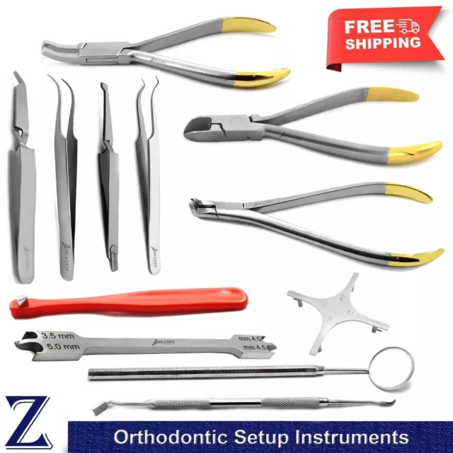 Zahnpinzette Ortho Setup Kit distal bündig Cutter Halterung Band Zahnarzt Labor CE