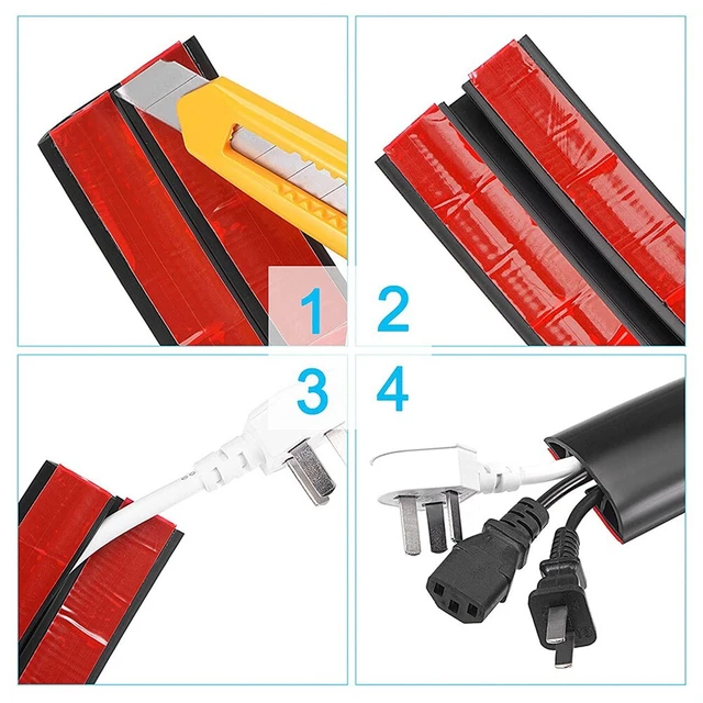 Easy to Cut PVC Cable Duct for Concealing Cables and Improving Room Appearance