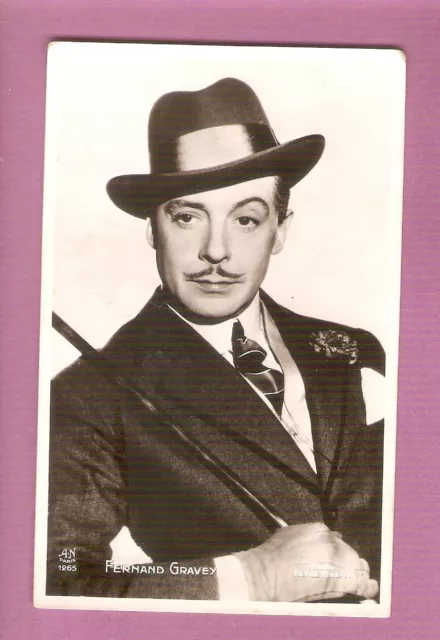 Fernand GRAVEY  carte postale  vintage CINEMA  Ed .A.N. Noyer .ph.Pathé Cinéma