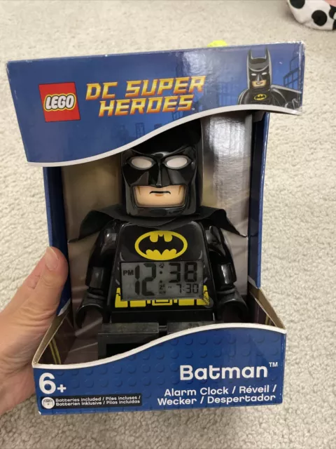 2015 DC Comics Super Heroes Batman Lego Alarm Clock NIP