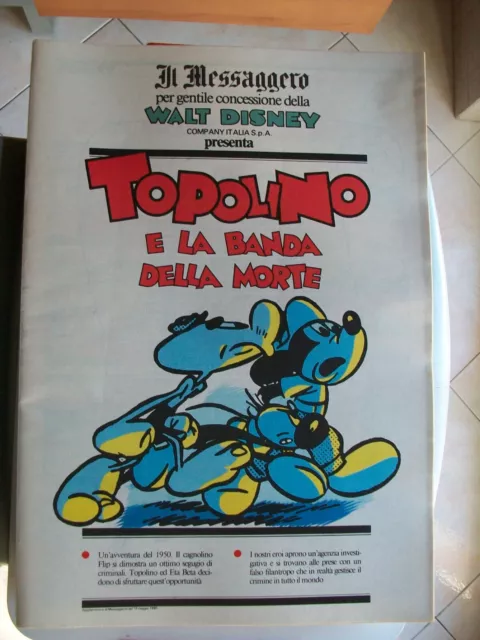 Walt Disney-Il Messaggero="Topolino E La Banda Della Morte=19 Maggio 1990