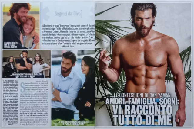 Italian Clipping Ritaglio 2021 CAN YAMAN vi racconto tutto di me 3 PAGINE