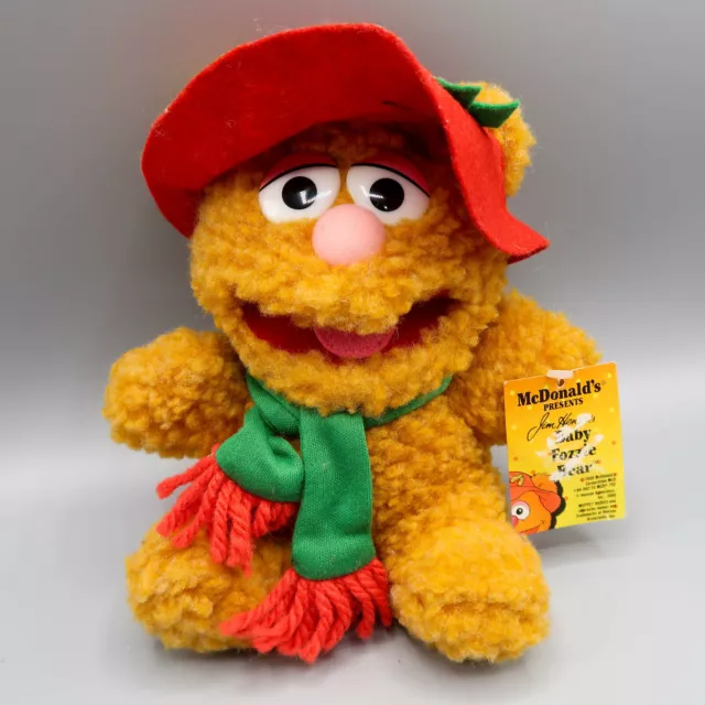 McDonald's Jim Henson's Muppet Babies 1988 Baby Fozzie Bear Vintage plush