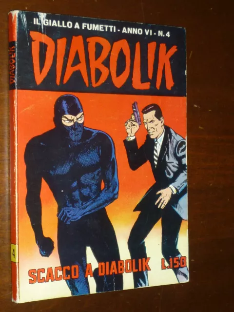 Diabolik Numero 4 Anno Vi 1967 - Quasi Edicola !!