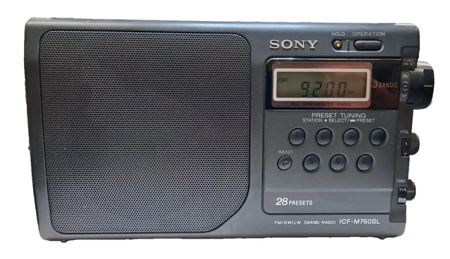 RADIO portable SONY ICF-M750L de 1993 - Photo, audio & vidéo