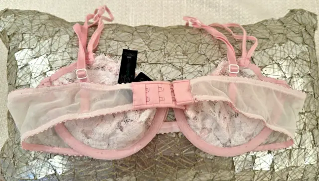 Victorias Secret Luxe Lingerie Unlined Floral Embroidered Bra 3