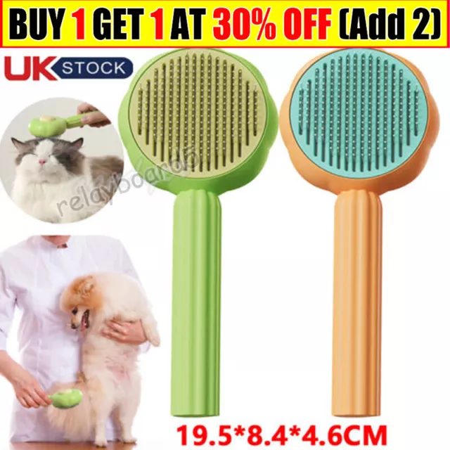 Plastic Pet Cat Brush Massage Comb Dog Grooming Hair Beauty Cleaner Supplies -