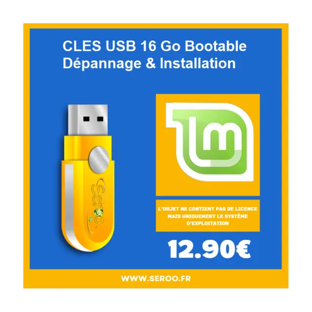 Clé USB de dépannage et installation Linux Mint