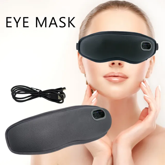 Vibrating Massage Airbag LED Red Light Therapy Eye Mask Massager for Pain Relief