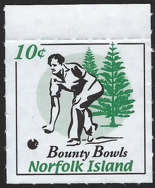 2002 Norfolk Island SG#796 Local post booklet stamp Bounty Bowls Mint MUH MNH