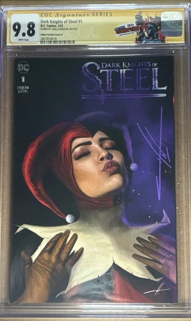 Dark Knights Of Steel #1 Signed By Carla Cohen Variant Cover A. CGC 9.8 NYCC