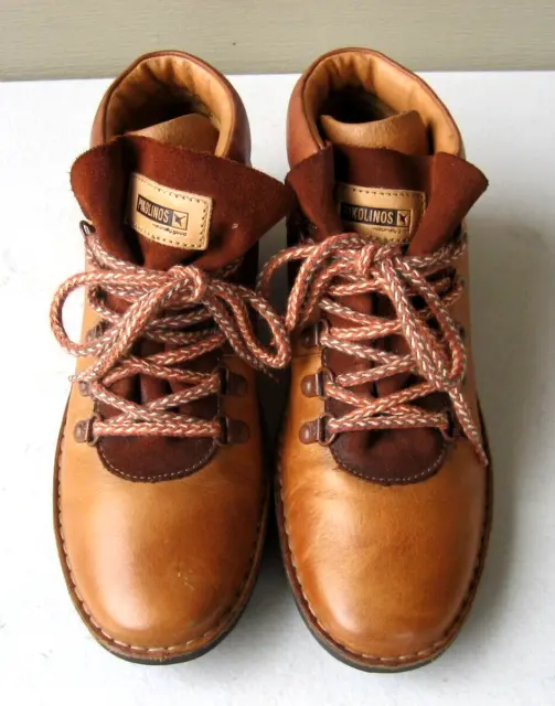 Pikolinos Ankle Boots Women's Size EU 38 Cognac Brown 7.5 Worn few times