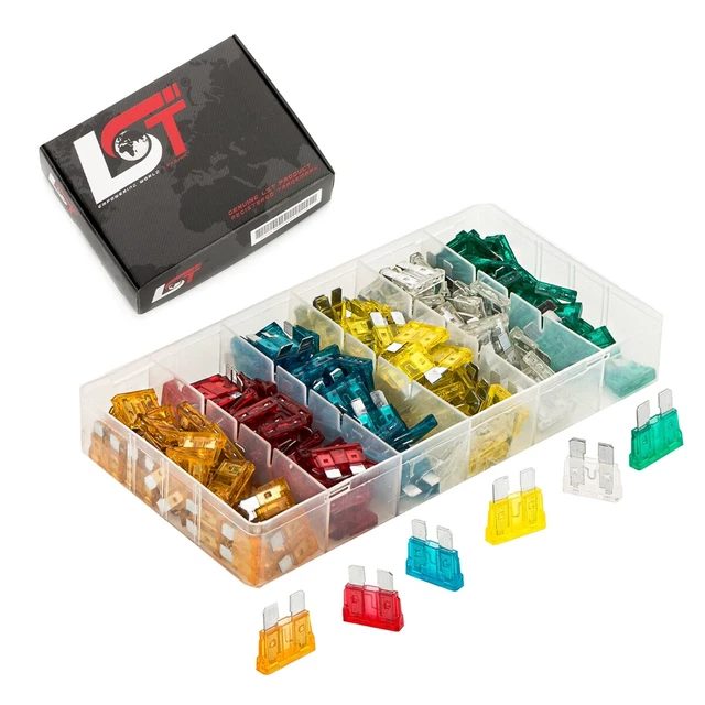 Assortiment De Fusibles Maxi Pour Voiture – 24 Pièces – 20A à 70A – Pour Dépannage Et Remplacement – Boîte Pratique