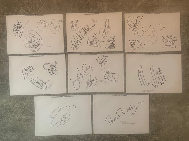 23 x WOLVERHAMPTON WANDERERS FC signatures - hand signed - white autograph paper