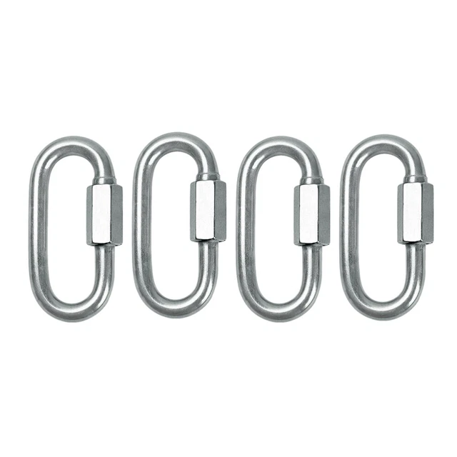 4 pz 304 anello collegamento rapido acciaio inox catena riparazione grillo per casa in