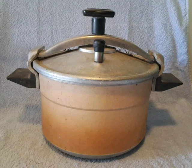 Cocotte Minute SEB Vintage Orange 8L Avec Panier Vapeur – Années 70