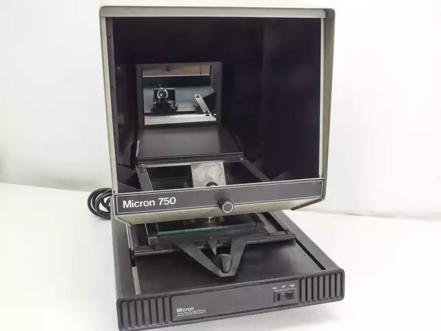 New Micron 750, 120V Microfiche Reader With Superb Optical Extended Lamp Life