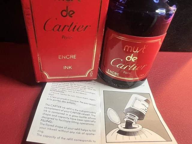 Flacon D'encre PLATINUM 60 Ml Pour Stylo Plume - Rouge - Neuf